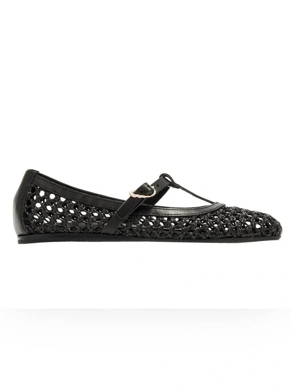 Ancient Greek Sandals Aerati Black Raffia Ballet Flats IT 40 / US 10 $380